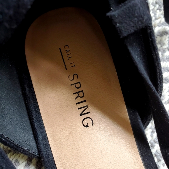 Call It Spring Black Strap Flat - Picture 4 of 6